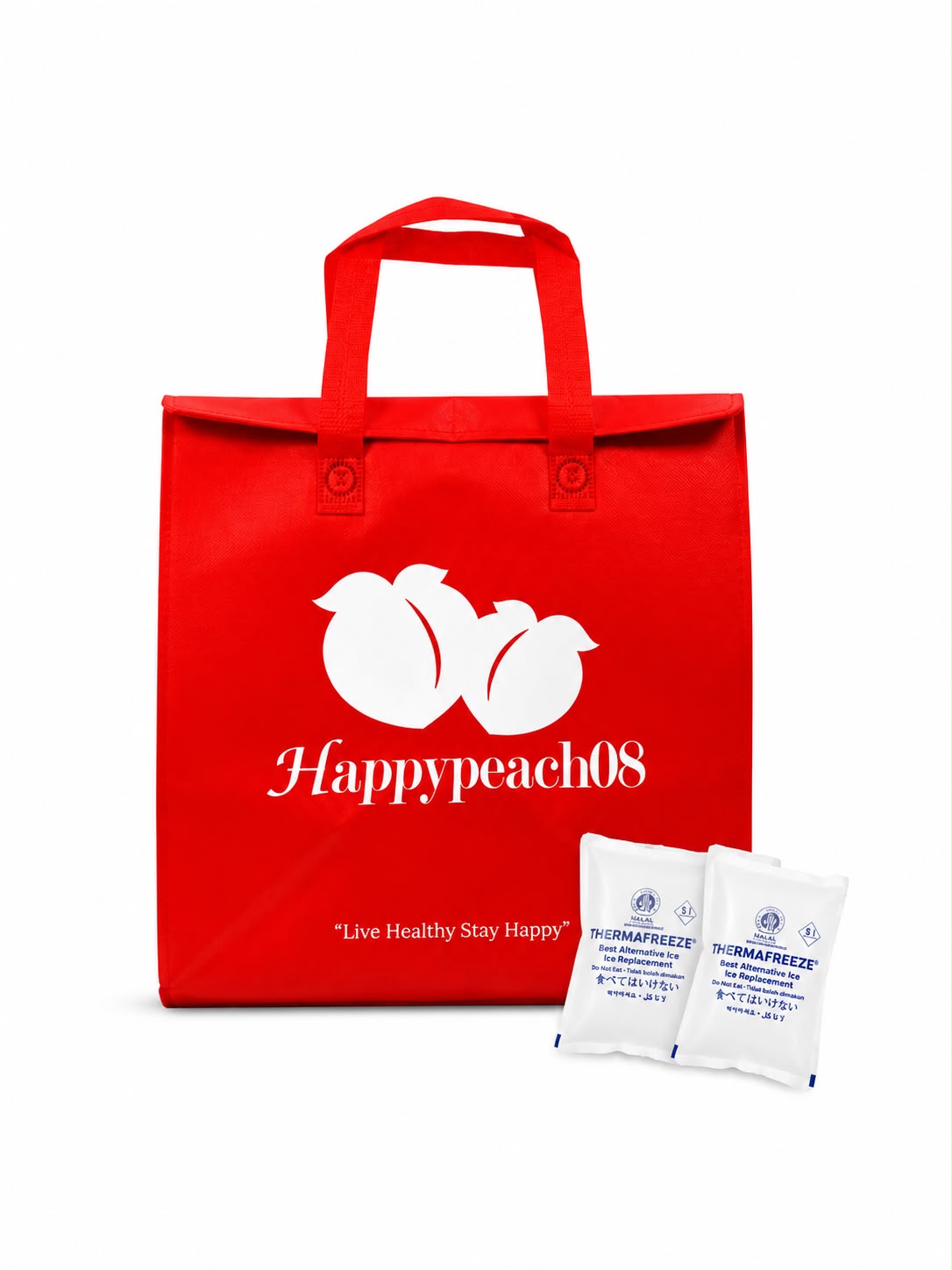 Tas hampers happypeach08 warna merah